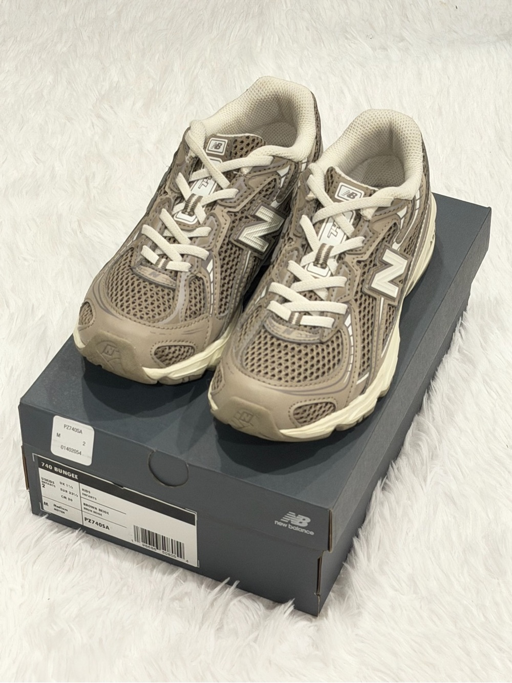 New Balance Kids 740 Bungee Brown Beige